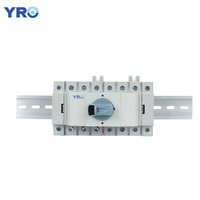 YRO 3 phases 400V 32a 63a 80a DIN Rail rotatif AC interrupteur de transfert manuel interrupteurs électriques