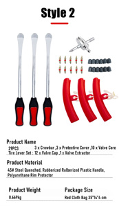 Heavy Duty Tire Spoon Levers Set <b>Car</b> Motorcycle Tire Removal <b>Repair</b> Tools - Product Image 6