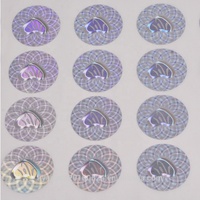 Autocollant de sécurité personnalisé hologramme anti-contrefaçon transparent 3D holographique rouleau d'autocollant