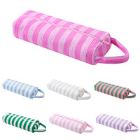 Sac de rangement pour outils capillaires en tissu à bulles rayé, imprimé floral et léopard, résistant à la chaleur, pochette de voyage pour fer à friser et lisseur