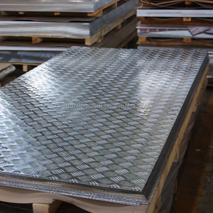 <span class=keywords><strong>Plaque</strong></span> d'aluminium en alliage 1060 5052 à bas <span class=keywords><strong>prix</strong></span>: motif ponctuel, conception à cinq nervures pour des performances antidérapantes améliorées - Product Image 1