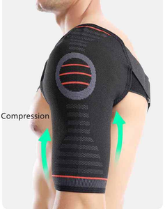 อุปกรณ์พยุงไหล่นีโอพรีนสำหรับเล่นกีฬาระบายอากาศได้ดีปรับโลโก้ได้ตามต้องการอุปกรณ์ป้องกันไหล่ยกน้ำหนัก - Product Image 3