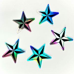 Pegatina Personalizada con Corte a Troquel, Vinilo Holográfico Brillante de Primera Calidad, Resistente al Agua, para Regalos Promocionales Empresariales y Decoración - Product Image 1