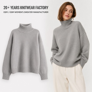 <span class=keywords><strong>Pull</strong></span>-over en maille épaisse et ample pour <span class=keywords><strong>femme</strong></span>, style coréen, <span class=keywords><strong>col</strong></span> <span class=keywords><strong>roulé</strong></span>, mélange de laine, collection automne-hiver, produits européens transfrontaliers - Product Image 1
