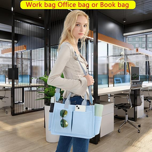 <span class=keywords><strong>Bolso</strong></span> de mano para <span class=keywords><strong>mujer</strong></span> con compartimentos, <span class=keywords><strong>bolso</strong></span> de lona grande para <span class=keywords><strong>mujer</strong></span>, bolsos cruzados, <span class=keywords><strong>bolso</strong></span> de trabajo para ordenador portátil, <span class=keywords><strong>bolso</strong></span> de libros, bolsos de mano - Product Image 4