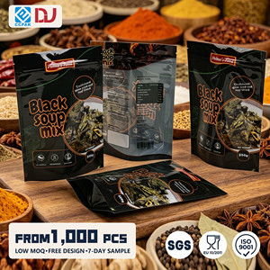 Bolsa <span class=keywords><strong>de</strong></span> Embalaje Personalizada con Cierre Hermético para Mezcla <span class=keywords><strong>de</strong></span> Especias Tradicionales para Sopa Negra, con Diseño Vertical - Product Image 1