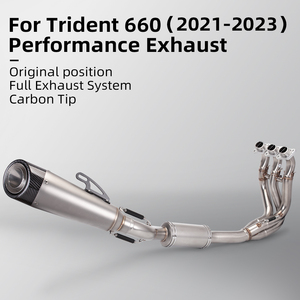 2021-2023 pour Triumph Trident pour Tiger 660 Sport système d'échappement de moto complet silencieux haute Performance état neuf - Product Image 2