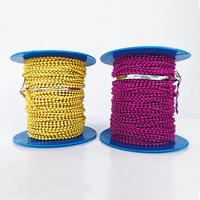 Meilleure vente chaîne boule colorée chaîne boule en métal pour chien chaîne bijoux collier bricolage accessoires fenêtre aveugle composants