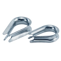 Anneau de protection pour câble en acier au carbone à bouche ouverte, attache triangulaire pour câble, fabrication directe usine