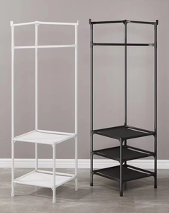 Estante colgante para armario, bastidores de Metal para ropa, colgador de ropa multifunción de pie, estante de almacenamiento, percheros de esquina para dormitorio - Product Image 6
