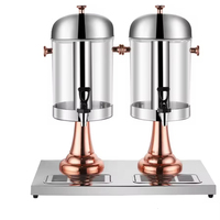 Équipement de restauration : Tour à bière, Distributeur de café, Distributeurs de boissons froides et chaudes en acier inoxydable, Distributeur de jus rose doré pour événements