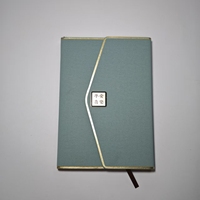 Carnet A5 promotionnel de style chinois avec logo personnalisé en feuille d'or « Paix et joie » pour cadeau de bureau