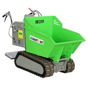 KONSTANT 500KG diskon Mini Model pertanian, taman pertanian elektrik Mini, Dumper Selfloading beton kekuatan Buggies roda elektrik Barrow Dumper untuk dijual