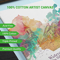 Panneaux de toile de peinture Multi Pack 4x4 "5x7" 8x8 "9x12" 11x14 "100% planches de toile de coton pour la peinture acrylique