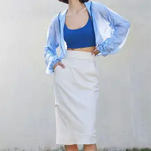 Nova moda jaqueta anti-UV para polegar buracos respirável de secagem rápida roupas de verão roupas de proteção solar roupas de fitness para mulheres