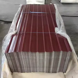 Popular Red PPGI Galvanized Steel Prepainted Color Corrugated Roofing Iron Sheet Ral 3003 3013 3020 3028 Roofing Iron Sheet