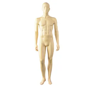 New Thiết Kế Bằng Gỗ Sơn Mannequin Nam Đầy Đủ Cơ Thể Sợi Thủy Tinh Mannequin