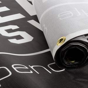 طباعة مخصصة شبكة مزدوجة الوجهين 54 "x150 لافتة مطبوعة بالألوان الكاملة لافتة فينيل علامة مع الحلقات - Product Image 5