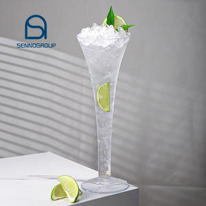 Cocktail sans pied géant <span class=keywords><strong>Martini</strong></span> verre tige cristal V en forme de grandes flûtes à Champagne Jumbo <span class=keywords><strong>Martini</strong></span> verres pour restaurant fête - Product Image 1