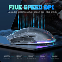 Souris mécanique de jeu ONIKUMA CW926 à double mode, souris de jeu filaire pour ordinateur portable, PC Gamer