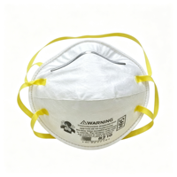 Masque anti-poussière en gros 8210, masque anti-poussière et anti-particules en forme de bol, à fixation sur la tête, protection individuelle jetable