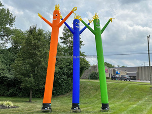 20ft Car Dealership Dealer Green air Dancer Blow up Dancing Guy Inflatable Dancing Santa Tube Man Sky Dancer <strong>Balloon</strong> - Product Image 6