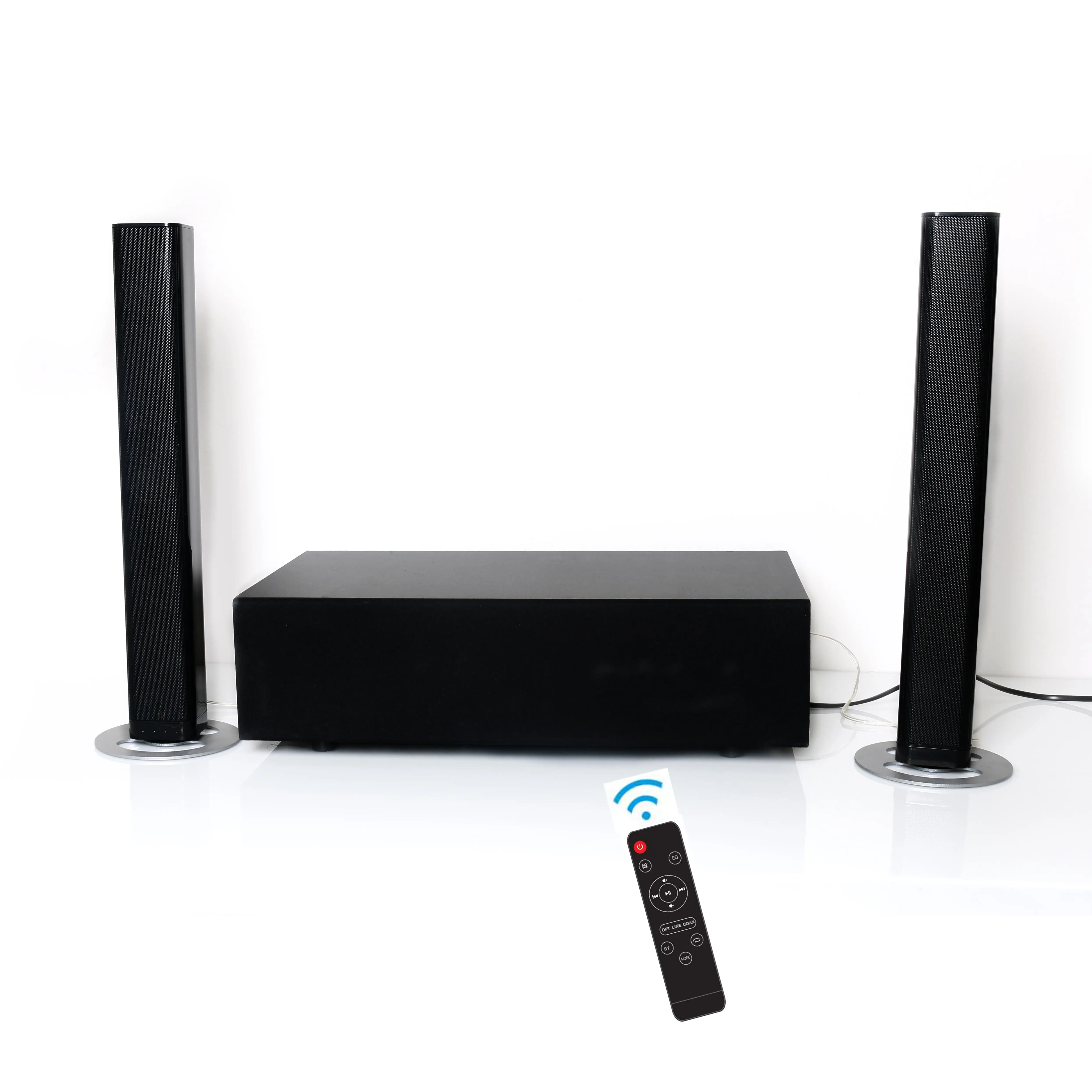 Home+theatre+system 2.1ch tv sound bar subwoofer with hd mi arc cec optical blue tooth soundbar