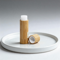 Nouveau en stock : Tubes ronds en plastique transparent pour baume à lèvres, personnalisables avec logo, pour rangement, présentation et voyage