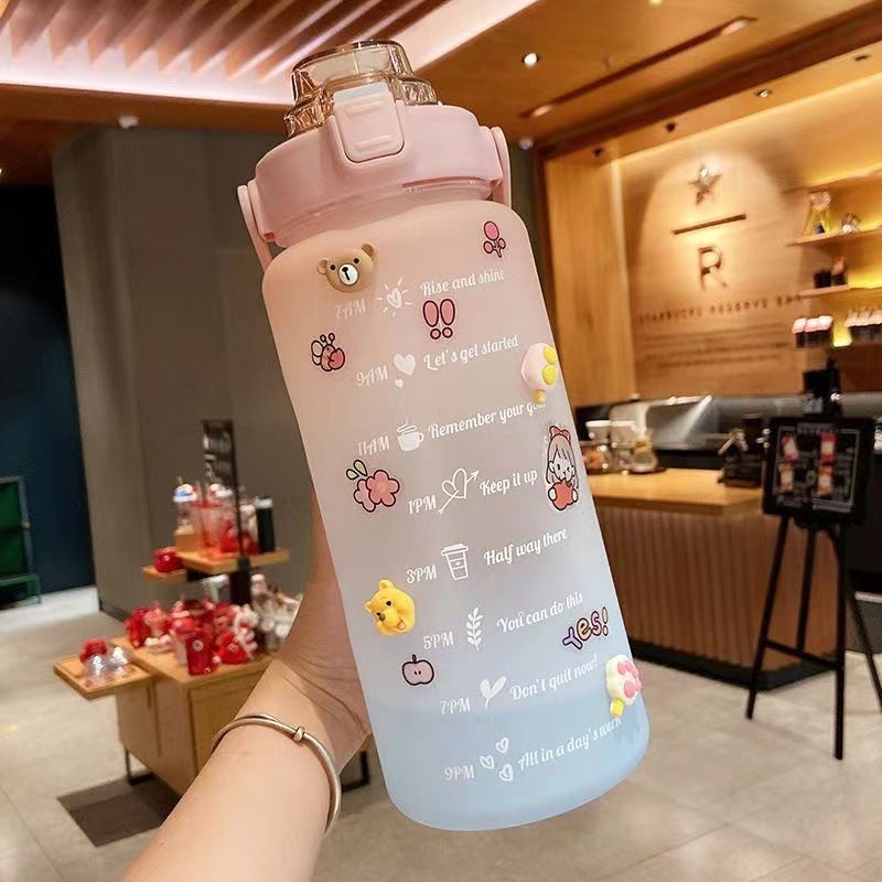 Autocollant 3D avec bouchon rose 2000 ml