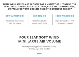 Mini ventilatore ricaricabile, - Product Image 4