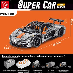 T5040 <span class=keywords><strong>McLaren</strong></span> P1 Supercar en plastique ABS, échelle 1:10, jouet de construction, blocs de construction avec des briques à petites particules - Product Image 2