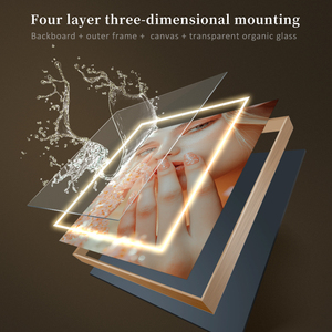 Salon d'ongles décoration peinture LED atmosphère lumière décoration murale belle image d'art d'ongle impression HD peinture en porcelaine cristal - Product Image 5
