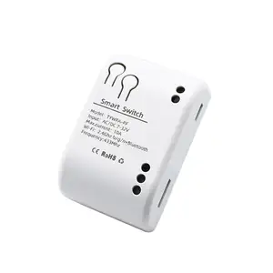 Módulo de relé inteligente con wifi, interruptor de temporizador con botón de retardo de bloqueo automático para 0V-230V, 12V y 24V, funciona con amazon alexa