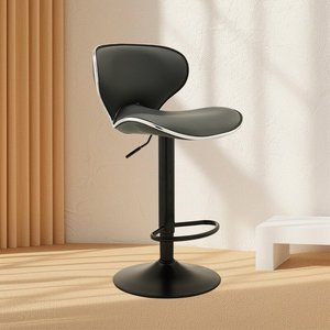 Chaise pivotante réglable, chaises de bar debout, tables et chaises de bar à vendre, tissu technique métallique pour cuisine, bar, salon - chaise de shampooing - Product Image 4