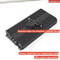 Amplificateur de subwoofer de voiture de Style brésilien RMS 13000W classe D gamme complète forte crête de basse 26000W amplificateur de voiture monobloc