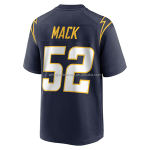 Jersey Sepak Bola Pria Jahitan Grosir Derwin James Jr 52 Khalil Ladd McConkey Justin Herbert Ukuran S-3XL - Product Image 3