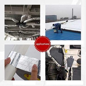 <span class=keywords><strong>Nastro</strong></span> Adesivo in <span class=keywords><strong>Alluminio</strong></span> FSK a 3 Vie Rinforzato Impermeabile Ignifugo Argentato per HVAC - Product Image 6