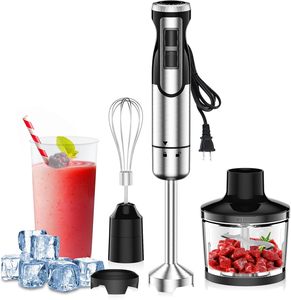 Batidora de Mano Eléctrica, Picadora, Batidora de Varillas, Acero Inoxidable, 2 Velocidades, Portátil, para el Hogar - Product Image 1