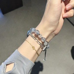 FORWELLENY - Correa de Reloj de Lujo con Diamantes Brillantes y Cuentas de Ópalo Doble para Apple Series y <span class=keywords><strong>Mi</strong></span> Band 8 9 10, para Mujer - Product Image 3