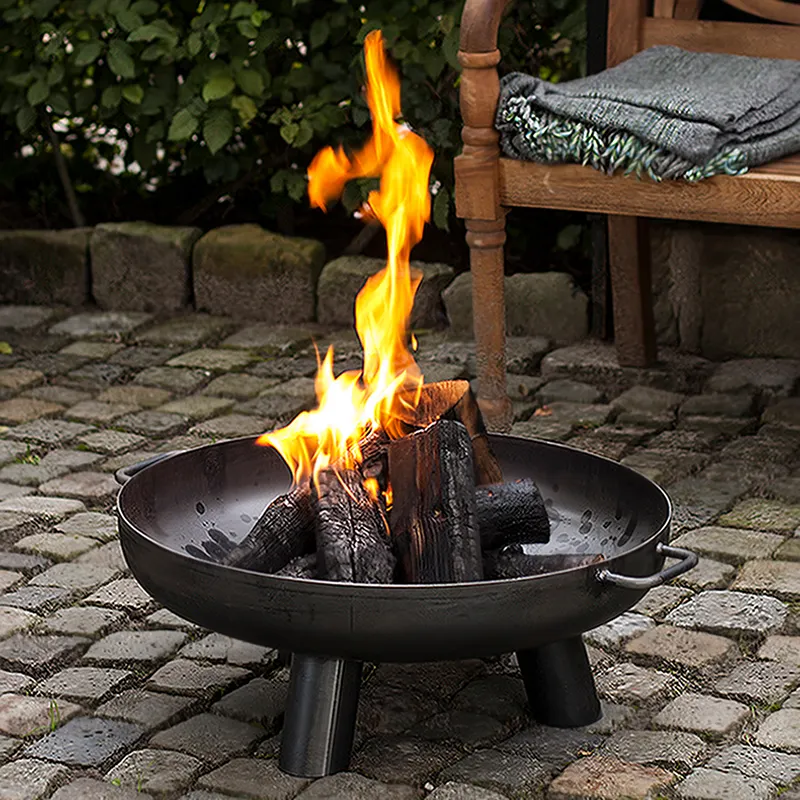 Esschert Design FF241 Innovative BSCI outdoor fireplace heating garden outdoor fire pit with grill