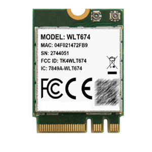QCA6174A-5 WLT674デュアルバンドBLEWifiモジュールM.2インターフェイスワイヤレスカード - Product Image 1