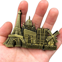 Logo en acier paris tour de fer france ville touristique monument souvenir aimants de réfrigérateur magnétique métal personnalisé réfrigérateur aimant machine