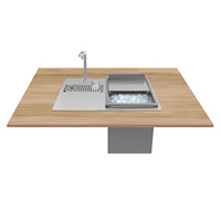 Tempat Es Komersial Stainless Steel Dengan Pintu Geser Tempat Penyimpanan Es Stainless Steel Tempat Penyimpanan Es
