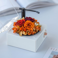 Cadre de fleurs éternelles de luxe, rose violette, art mural, coffret cadeau pour la Saint-Valentin, mariage, anniversaire, décoration intérieure, OEM ODM, vente en gros