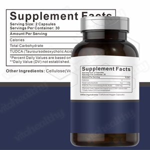 Vitahealthy OEM/ODM Prix de Gros Capsules de <span class=keywords><strong>TUDCA</strong></span> 1200MG <span class=keywords><strong>TUDCA</strong></span> Pur par Portion pour le Soutien du Foie et de l'Immunité Capsules de <span class=keywords><strong>TUDCA</strong></span> - Product Image 3