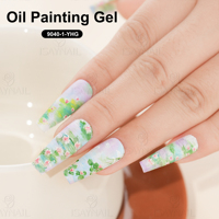 Vernis à ongles UV haute pigmentation longue tenue style peinture à l'huile