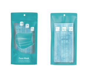 Wholesale factory price stock face mask packaging bag surgical medical disposable KN95 PM2.5 mask plastic zipper pouch bags