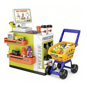 Juego de Juguetes de Supermercado para Niños, Caja Registradora, Escáner, Canasta de Compras, Juego de Imitación - Product Image 1