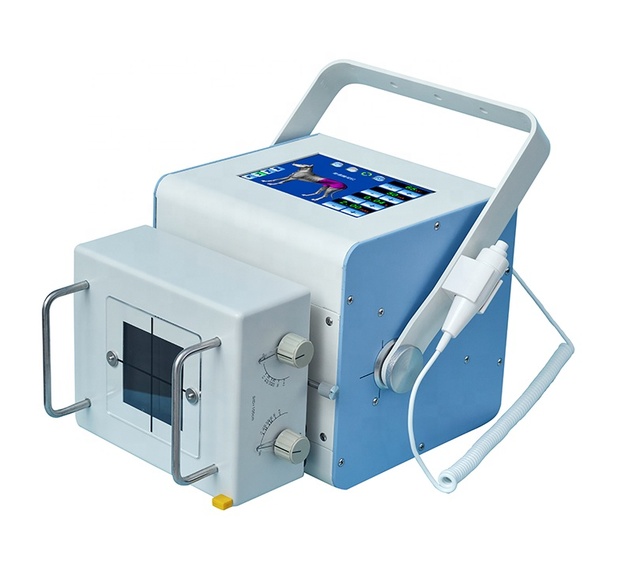 3.5KW 50mA 100K High Frequency Portable X-Ray Generator Mobile DR X-ray System for Both Human and Veterinary Use