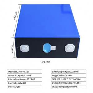 Полутвердотельный аккумулятор <span class=keywords><strong>LiFePO4</strong></span> призматический, 3.2В 280Ач, 6000 циклов, для домашнего хранения энергии, -30~60°C - Product Image 6